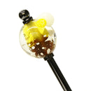Cola float and glass bead hairpin 