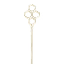 ichirin Kanzashi [Geometry] -silver-honeycomb