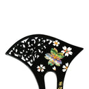 Fan-shaped hairpin - openwork cherry blossom