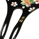 Fan-shaped hairpin - openwork cherry blossom