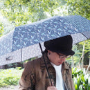 Japanese-patterned textile three-fold umbrella - Novelty Komon/Yotou Usukemuri