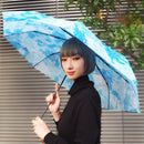 Japanese Pattern Textile Three-Folding Umbrella - One Hundred Impressions / Rain Then Sunshine 
