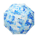 Japanese Pattern Textile Three-Folding Umbrella - One Hundred Impressions / Rain Then Sunshine 
