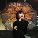和柄テキスタイル 三つ折り畳み傘‐心象百景／明けない夜はない