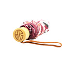 Japanese Textile Tri-Fold Umbrella, Four-Color Daifuku - Azuki Beans
