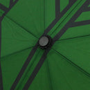 Japanese Textile Tri-fold Umbrella with Round Hawk Feathers - Ink