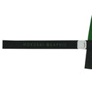 Japanese Textile Tri-fold Umbrella with Round Hawk Feathers - Ink