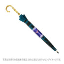 Natural bamboo 16-stalk long umbrella, seven-leaved bamboo leaves - deep blue