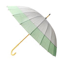 Fuji-snake Eye 24-Stem Long Umbrella - Iris and Grasshopper