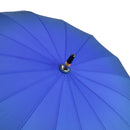 Japanese Pattern Textile "Kiwami" 16-piece Long Umbrella - Swimming Jellyfish/Dark