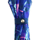 Japanese Pattern Textile "Kiwami" 16-piece Long Umbrella - Swimming Jellyfish/Dark