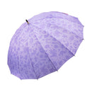 Japanese Pattern Textile "Kiwami 16-Ponbone Long Umbrella - Karakasa Kozou / Fujimurasaki" 