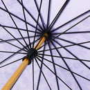 Japanese Pattern Textile "Kiwami 16-Ponbone Long Umbrella - Karakasa Kozou / Fujimurasaki" 