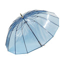 Kiwami 16-rib transparent umbrella - blue (Kiwami 16-rib vinyl umbrella - blue) 
