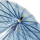 Kiwami 16-rib transparent umbrella - blue (Kiwami 16-rib vinyl umbrella - blue) 