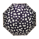 Japanese Pattern Textile Three-Folding Sunshade Parasol - Adachi Sakura/Nightingale 