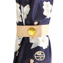 Japanese Pattern Textile Three-Folding Sunshade Parasol - Adachi Sakura/Nightingale 