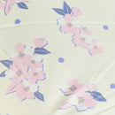 和柄テキスタイル 三つ折り畳み遮光日傘-徒桜／白練