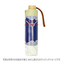 和柄テキスタイル 三つ折り畳み遮光日傘‐蛇結／白蛇