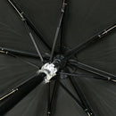 Japanese-patterned textile tri-fold sunshade umbrella, dry landscape garden - pine