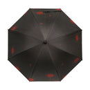 Japanese Pattern Textile Natural Bamboo Shade Parasol - Red Spider Lily