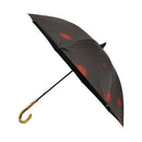 Japanese Pattern Textile Natural Bamboo Shade Parasol - Red Spider Lily