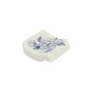 Tile-shaped Kyoto ware/Kiyomizu ware chopstick rest - Peony 