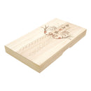 Decorative paulownia wood box for assorted chopsticks and chopstick rests - prosperous business