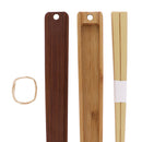 [Mansaku Select] Bamboo Chopsticks in a Chopstick Case - Smoked Bamboo 