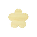 Yoshino Hinoki Coaster with Auspicious Crest and Cherry Blossom Design 