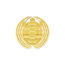 Yoshino Hinoki Coaster with auspicious motif of turtle 