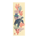 Decorative paulownia wood box, medium size - Sea turtle 