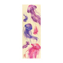 Decorative paulownia wood box, medium size - Jellyfish watercolor 