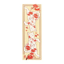 Decorative paulownia wood box, medium size - Arita ware cat, red 