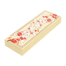 Decorative paulownia wood box, medium size - Arita ware cat, red 