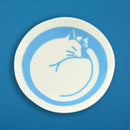 Hasami ware small plate - cat (Hasami ware small plate - cat) 