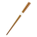 [Mansaku Select] Genuine Lacquer Octagonal Chopsticks, Vermilion-White Bamboo/Patterned Bamboo 