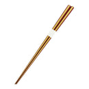 [Mansaku Select] Genuine Lacquer Octagonal Chopsticks, Vermilion-White Bamboo/Patterned Bamboo 