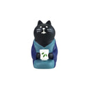 [Cat Masshiro Selection] Concombre Traveling Cat Mini Figure - Japanese Tea