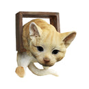 [Cat Master Selection] Wall Hanging Cat Figurine - Cat Tunnel Tabby Cat