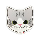 猫まっしぐら特製ステッカー　猫の顔