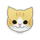 猫まっしぐら特製ステッカー　猫の顔