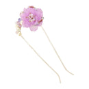 Frost Rose Two-pronged Hairpin