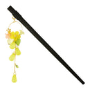 A single hairpin with a circular flower drop