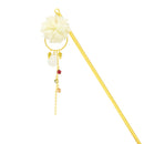 White dew small chrysanthemum hairpin (Shiratsuyu Kogiku Ippon Kanzashi)