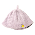 Pile embroidered sauna hat