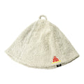 Pile embroidered sauna hat