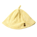 Pile embroidered sauna hat