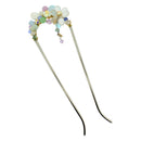 Two-pronged mountain lily hairpin