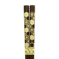 Wajima chopsticks with a Japanese pattern, plum blossom and tortoise shell design 